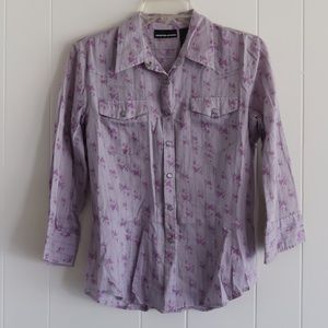 DKNY button up blouse